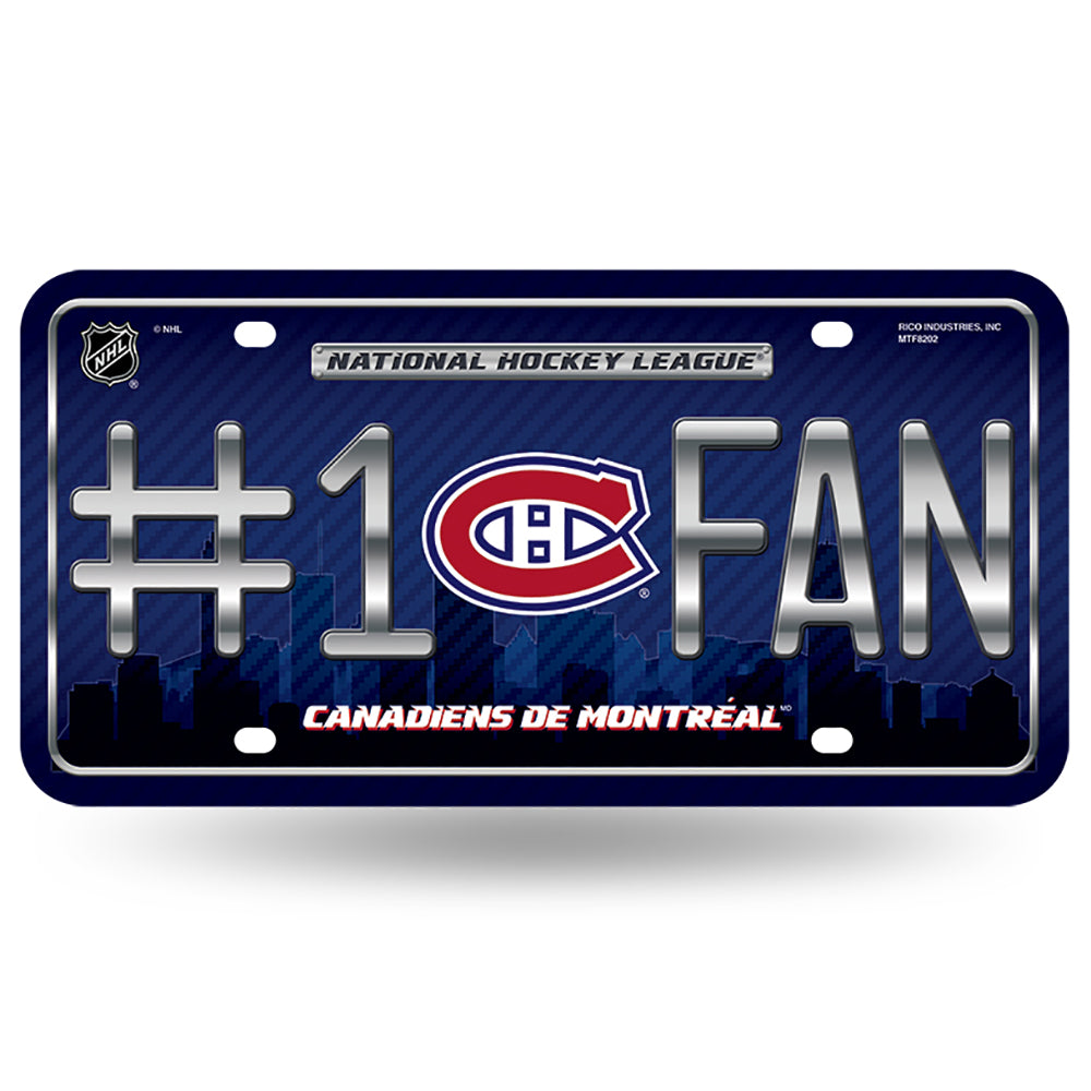 Montreal Canadiens # 1 Fan License Plate - UKASSNI