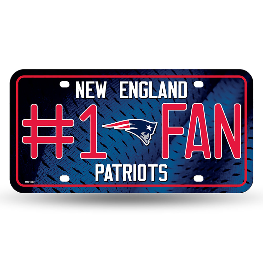 New England Patriots # 1 Fan License Plate - UKASSNI