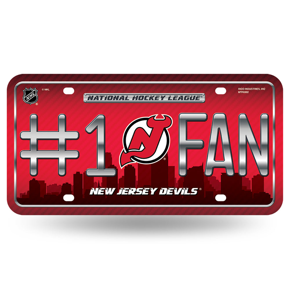 New Jersey Devils # 1 Fan License Plate - UKASSNI