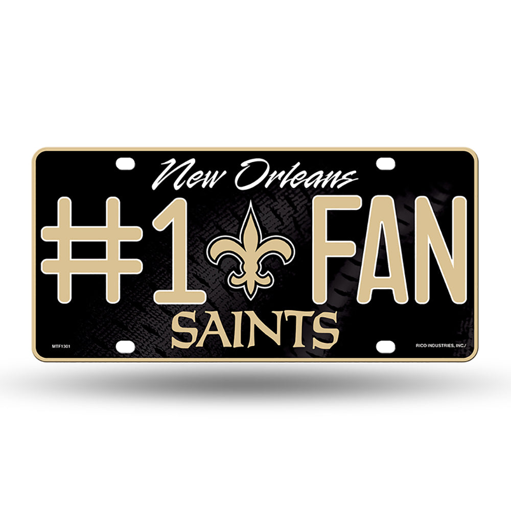 New Orleans Saints # 1 Fan License Plate