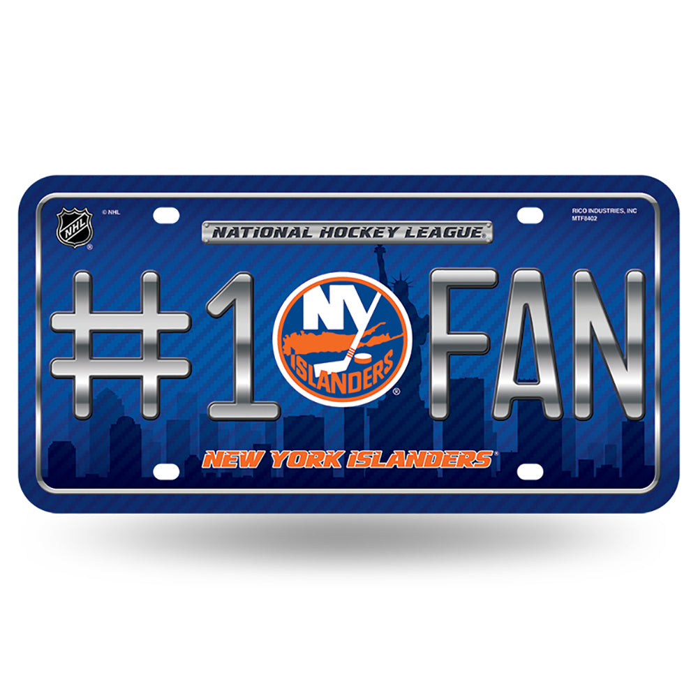 New York Islanders # 1 Fan License Plate - UKASSNI