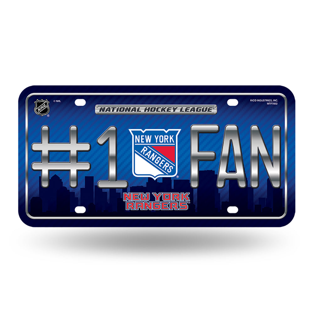 New York Rangers # 1 Fan License Plate - UKASSNI