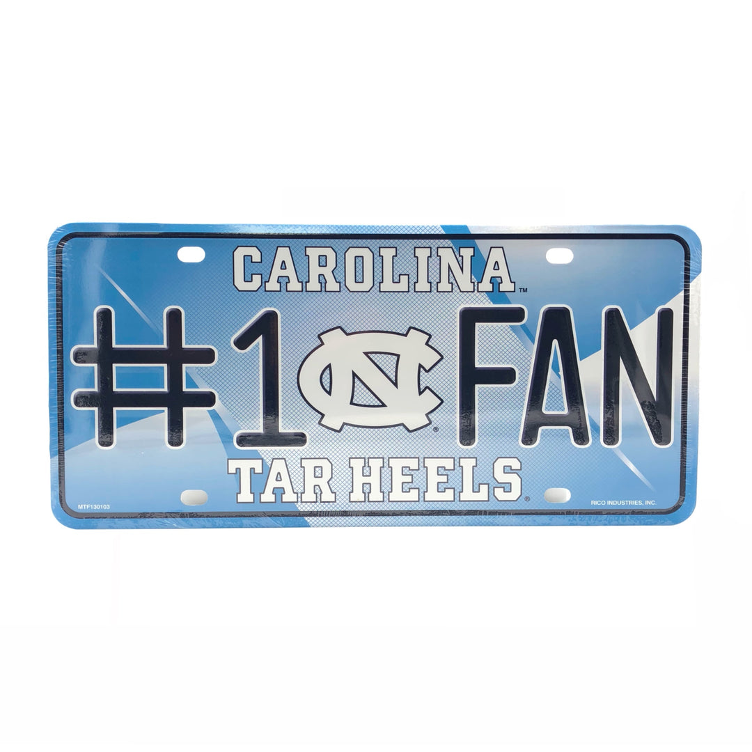 North Carolina Tar Heels # 1 Fan License Plate - UKASSNI
