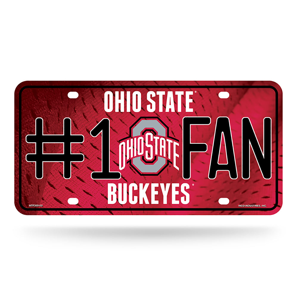 Ohio State Buckeyes # 1 Fan License Plate - UKASSNI