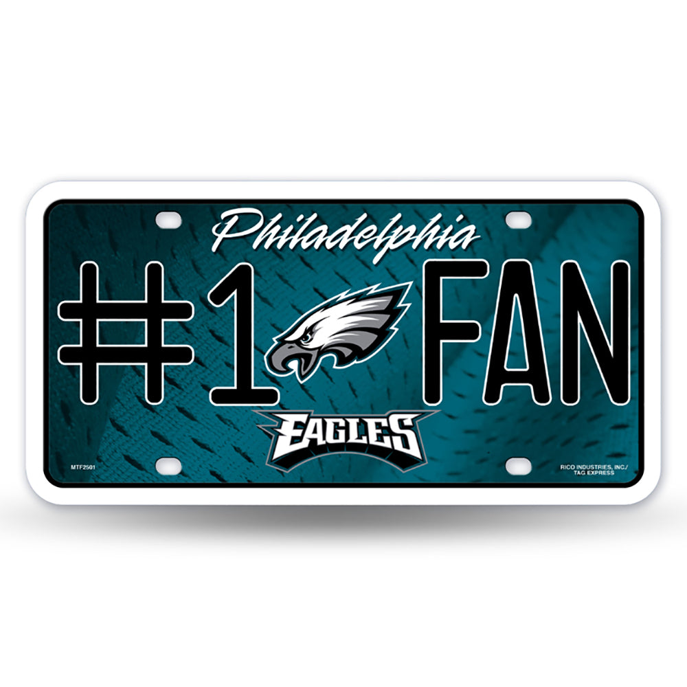 Philadelphia Eagles # 1 Fan License Plate