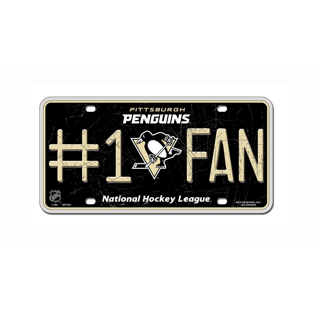 Pittsburgh Penguins # 1 Fan License Plate - UKASSNI