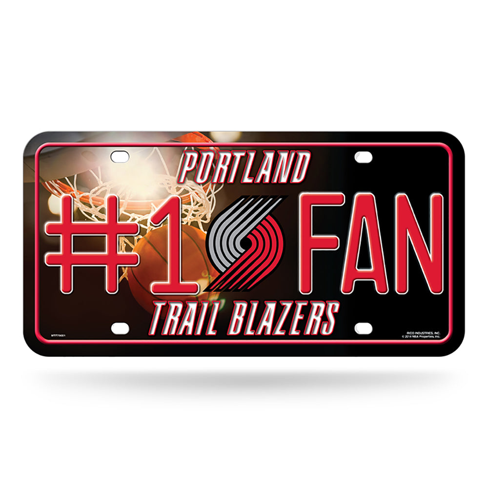 Portland Trail Blazers # 1 Fan License Plate