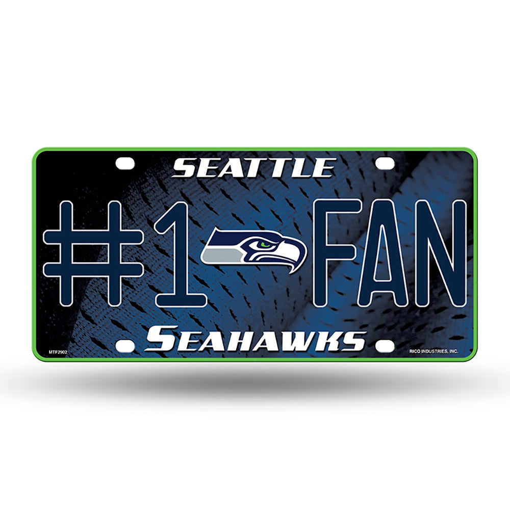 Seattle Seahawks # 1 Fan License Plate - UKASSNI