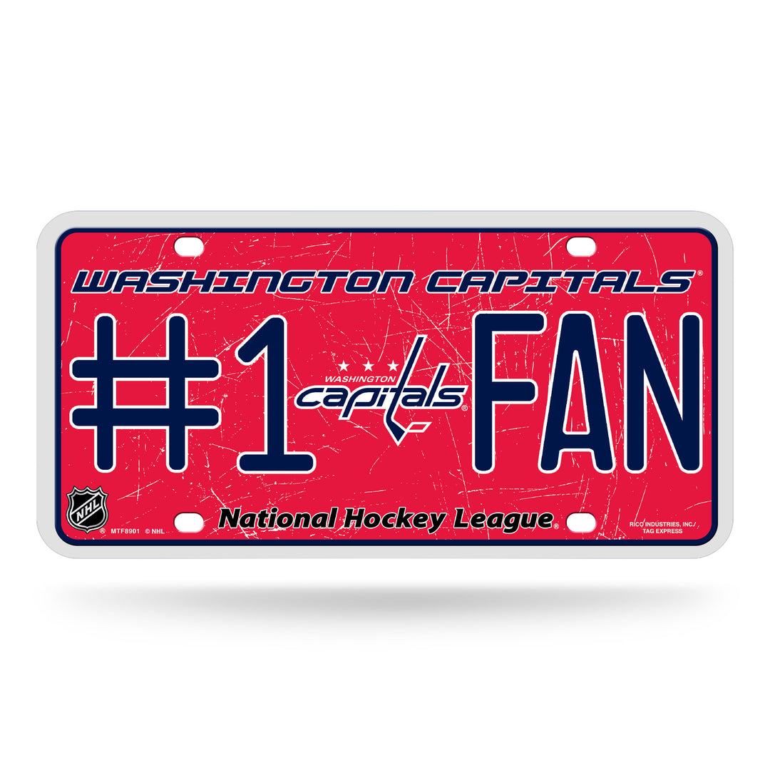 Washington Capitals # 1 Fan License Plate - UKASSNI