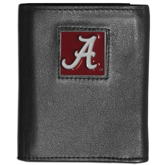 Alabama Crimson Tide FineGrain Leather Wallet - UKASSNI