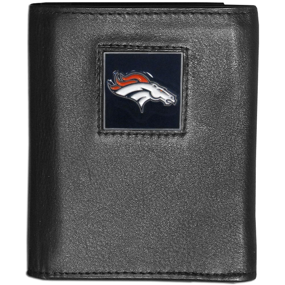 Denver Broncos FineGrain Leather Wallet - UKASSNI