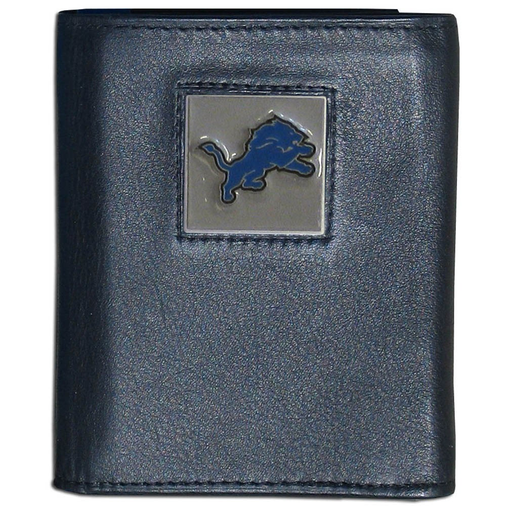 Detroit Lions FineGrain Leather Wallet - UKASSNI