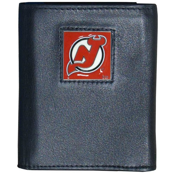 New Jersey Devils FineGrain Leather Wallet
