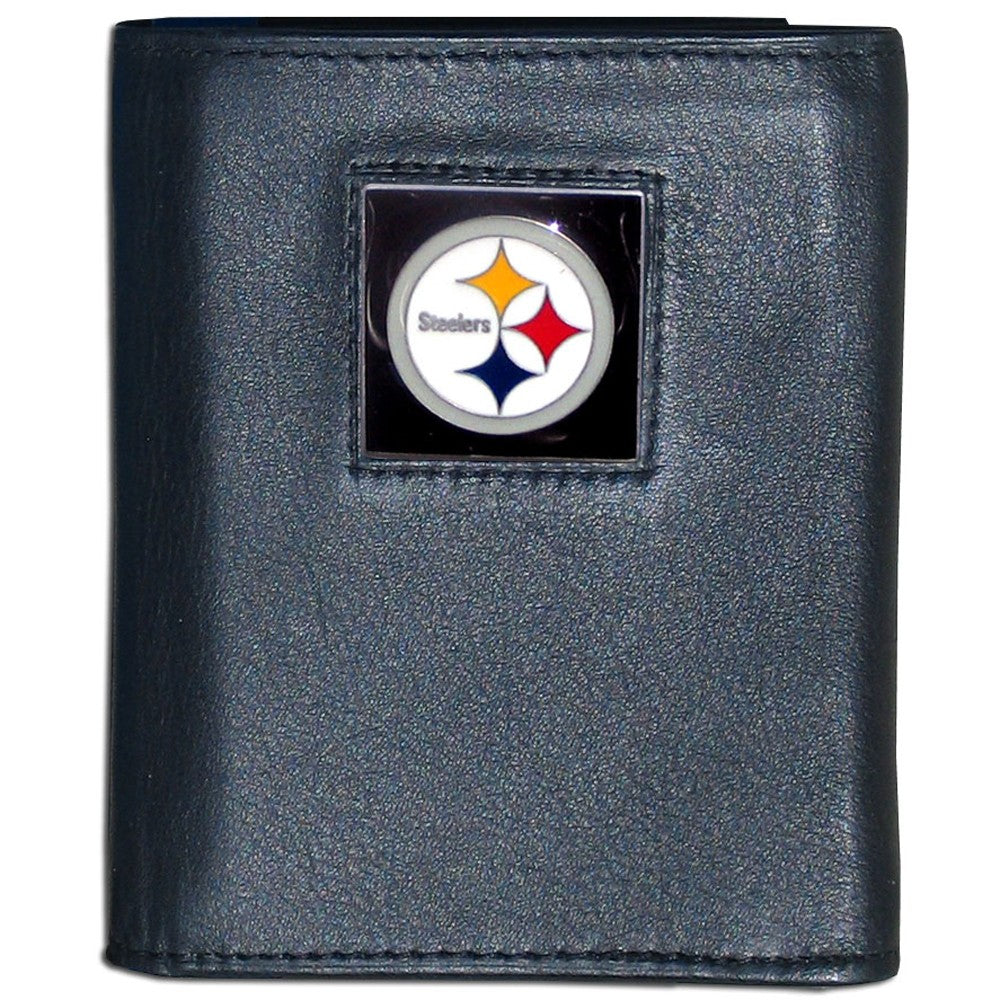 Pittsburgh Steelers FineGrain Leather Wallet - UKASSNI
