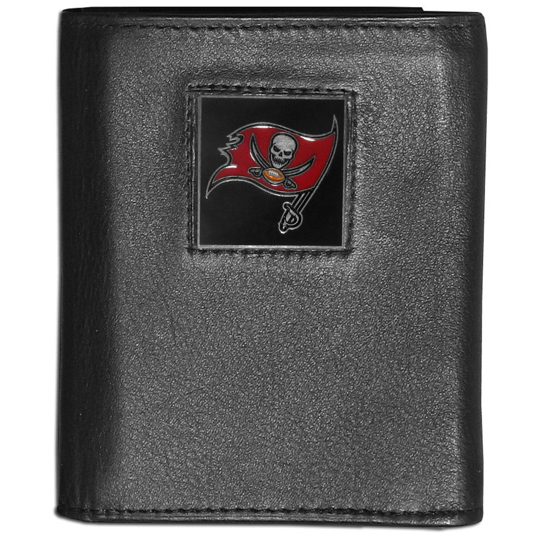 Tampa Bay Buccaneers FineGrain Leather Wallet - UKASSNI