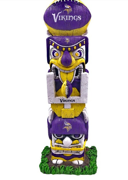 Minnesota Vikings 16″ Tiki Face Totem Pole Figurine – (UK Stock) - UKASSNI
