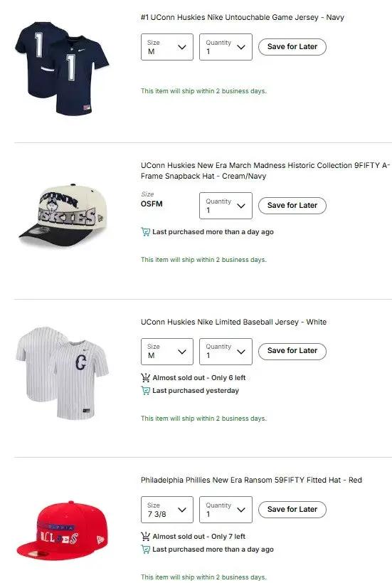 US Sports Merchandise 2026-091 by UK American Sports Store
