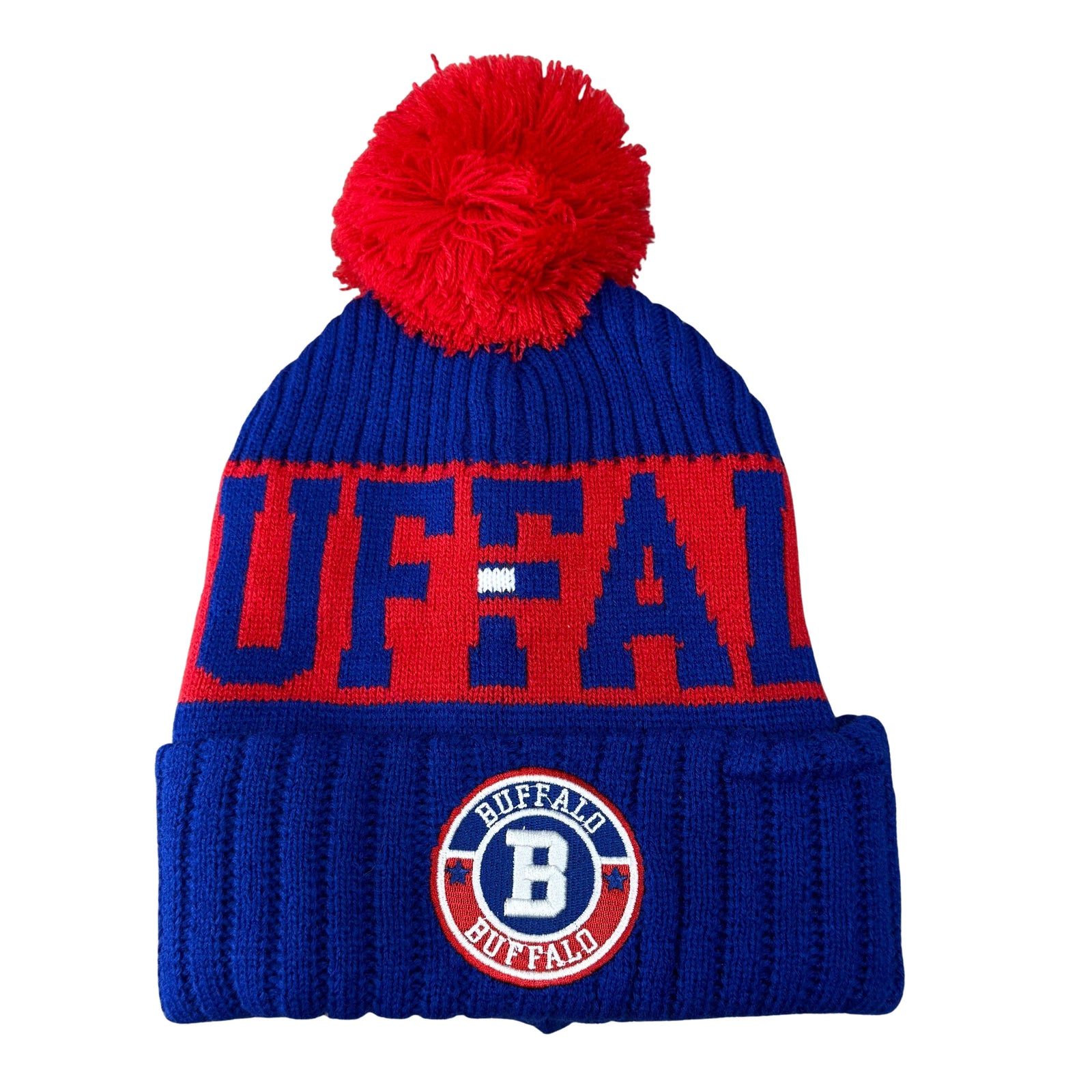 Buffalo Bills NFL Knit Hat – Solid Colour – Blue/Red (UK Stock) - UKASSNI