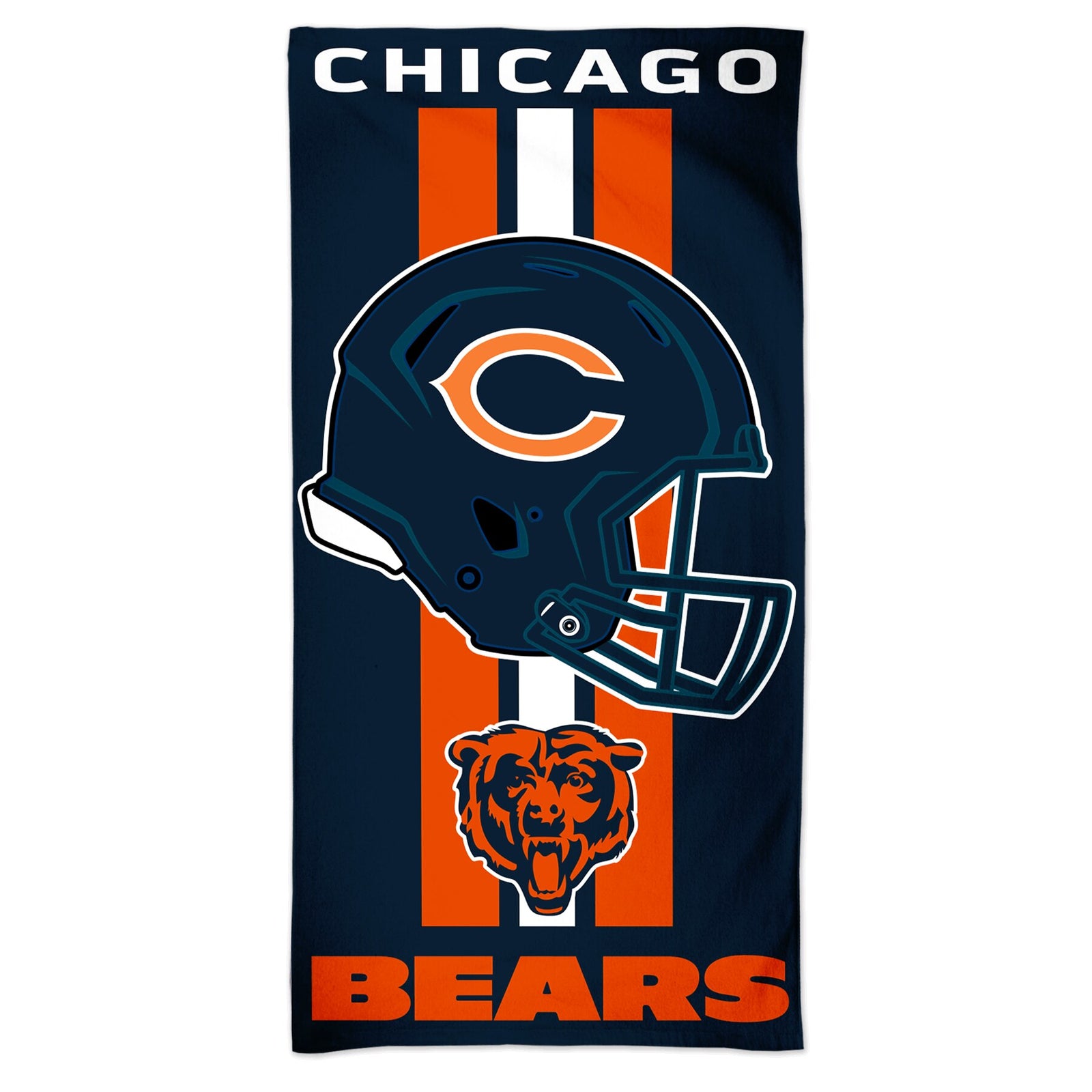 Chicago Bears WinCraft Fiber Beach Towel (UK Stock) - UKASSNI