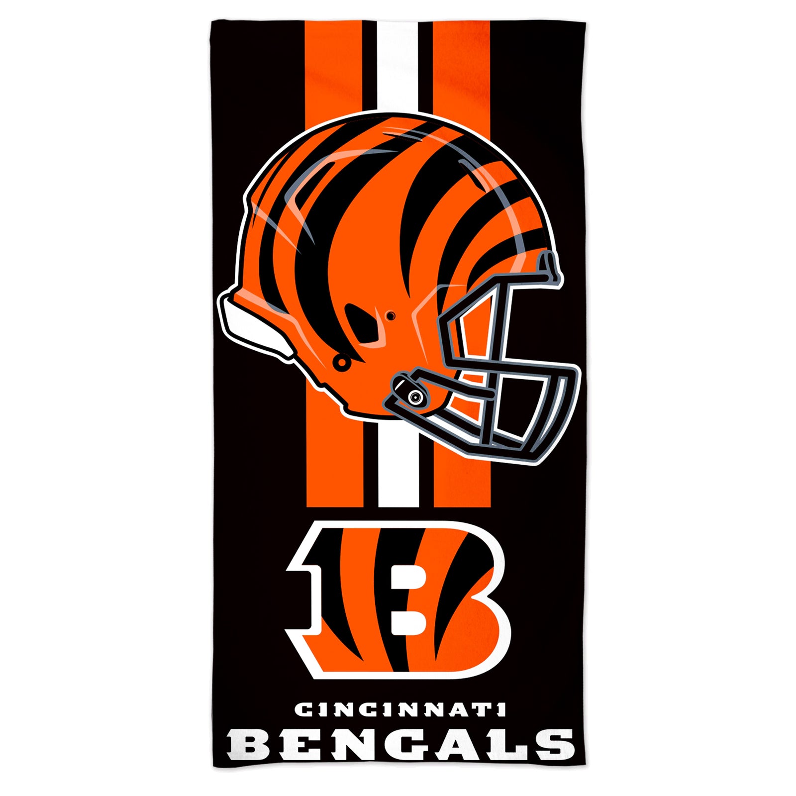 Cincinnati Bengals WinCraft Fiber Beach Towel (UK Stock) - UKASSNI