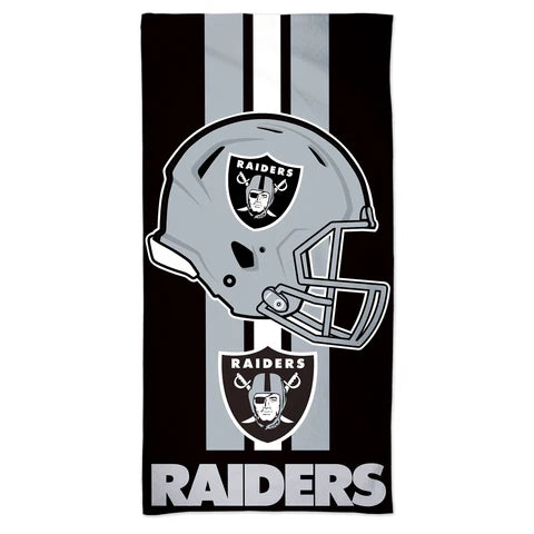 Las Vegas Raiders WinCraft Fiber Beach Towel (UK Stock) - UKASSNI