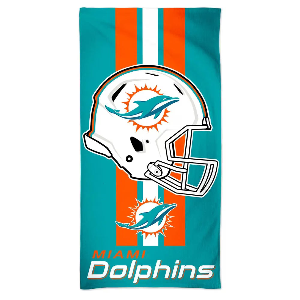 Miami Dolphins WinCraft Fiber Beach Towel (UK Stock) - UKASSNI
