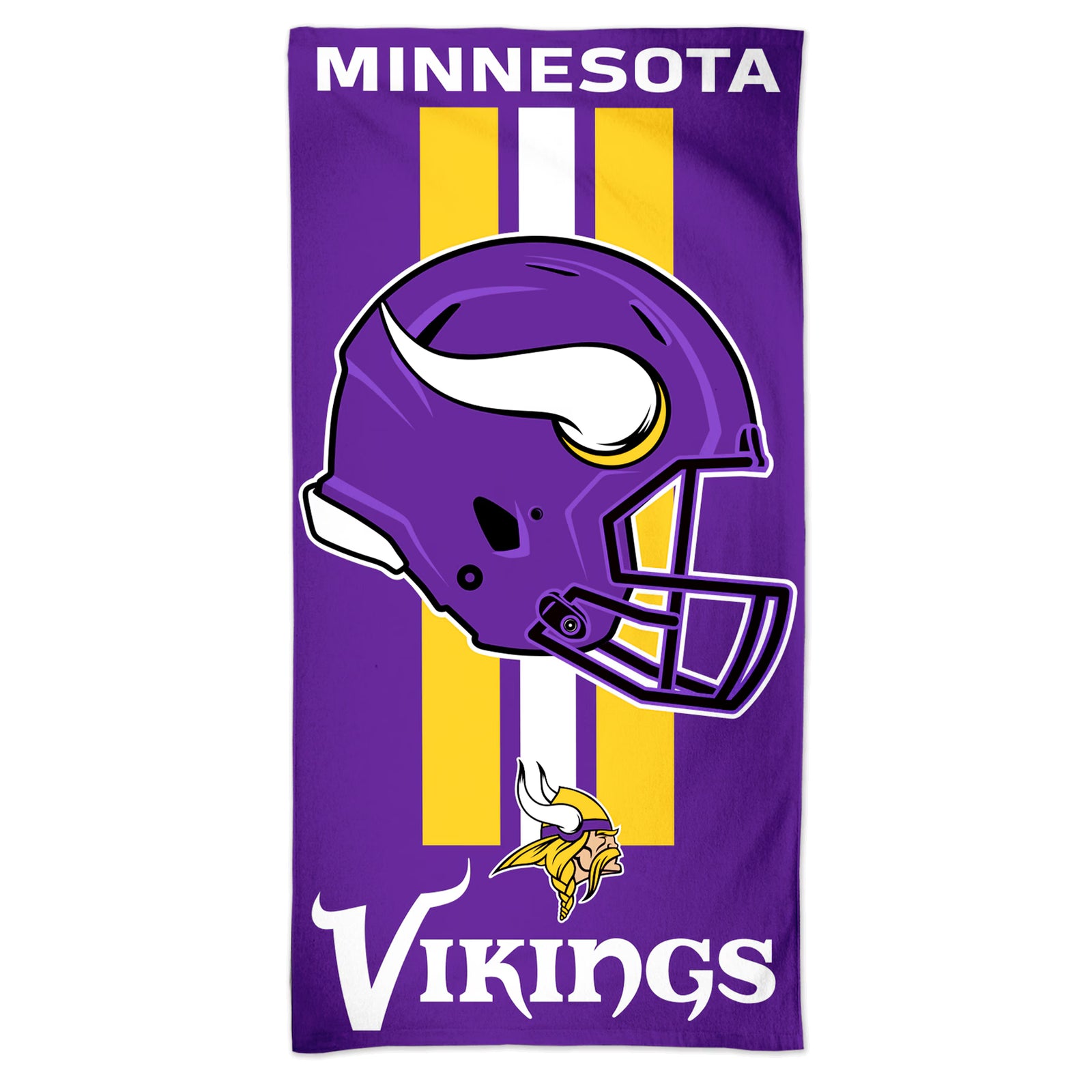 Minnesota Vikings WinCraft Fiber Beach Towel (UK Stock) - UKASSNI