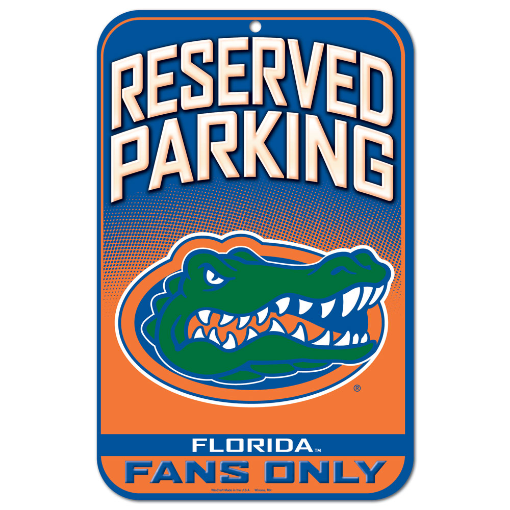 Florida Gators NCAA WinCraft Reserved Parking 11"x17" Plastic Sign (UK Stock) - UKASSNI