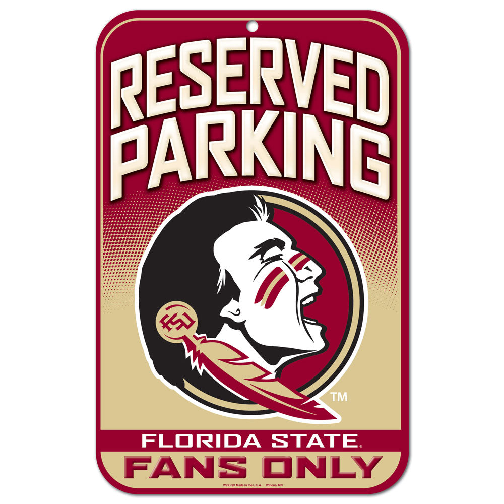 Florida State Seminoles NCAA WinCraft 11" x 17" Plastic Sign (UK Stock) - UKASSNI
