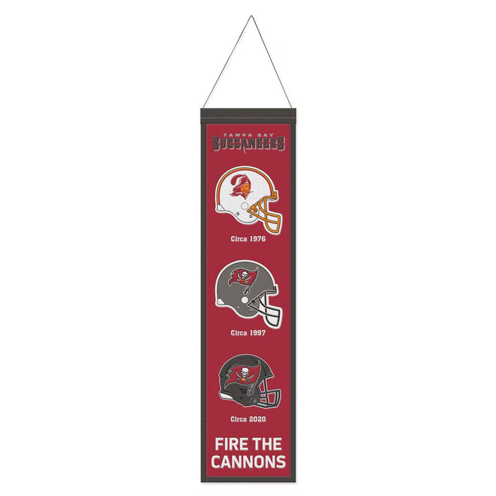 Tampa Bay Buccaneers 8" x 32" Evolution Wool Banner (UK Stock) - UKASSNI