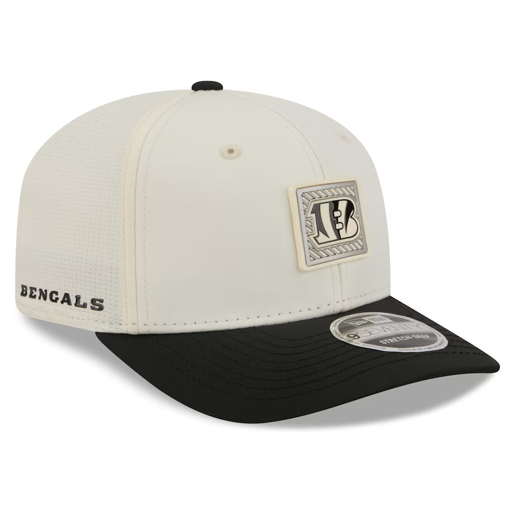 Cincinnati Bengals NFL New Era 2026 Training Camp 9SEVENTY Adjustable Hat - Cream/Black (USA Stock)