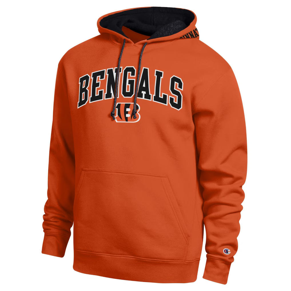 Cincinnati Bengals Hoodie – NFL Champion Contrast – Orange/Black (USA Sourced)