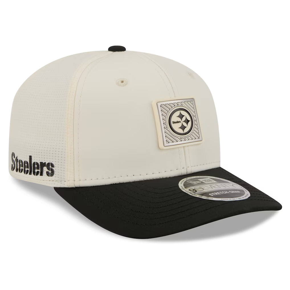 Pittsburgh Steelers New Era 2026 NFL Training Camp 9SEVENTY Adjustable Hat - Cream/Black (USA Stock)