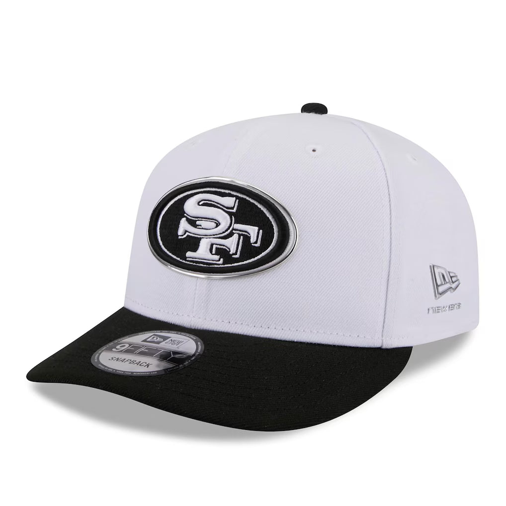 San Francisco 49ers NFL New Era 2026 Draft 9FIFTY Snapback Hat – White/Black (USA Stock)