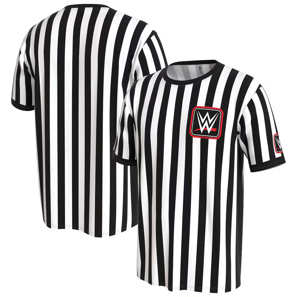 WWE RAW Referee T-Shirt – ProSphere Officiating Design – White/Black (USA Sourced) by Prosphere