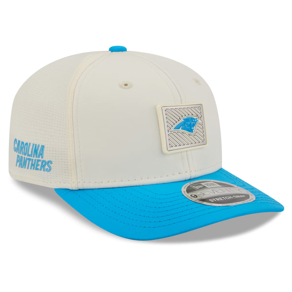 Carolina Panthers NFL New Era 2026 Training Camp 9SEVENTY Adjustable Hat - Cream/Blue (USA Stock)