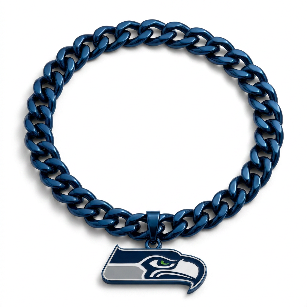 Seattle Seahawks Keychain – Seattle Seahawks – NFL Logo FanFave Fan Chain (UK Ready)