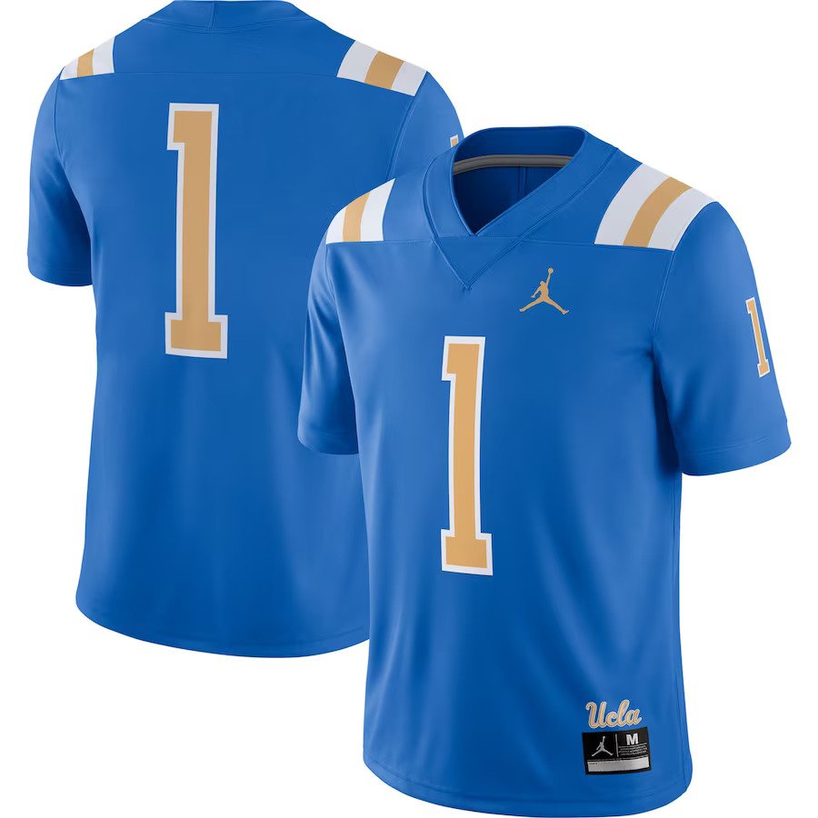 UCLA Bruins Jordan Brand Game Jersey – Blue (USA Stock) - UKASSNI
