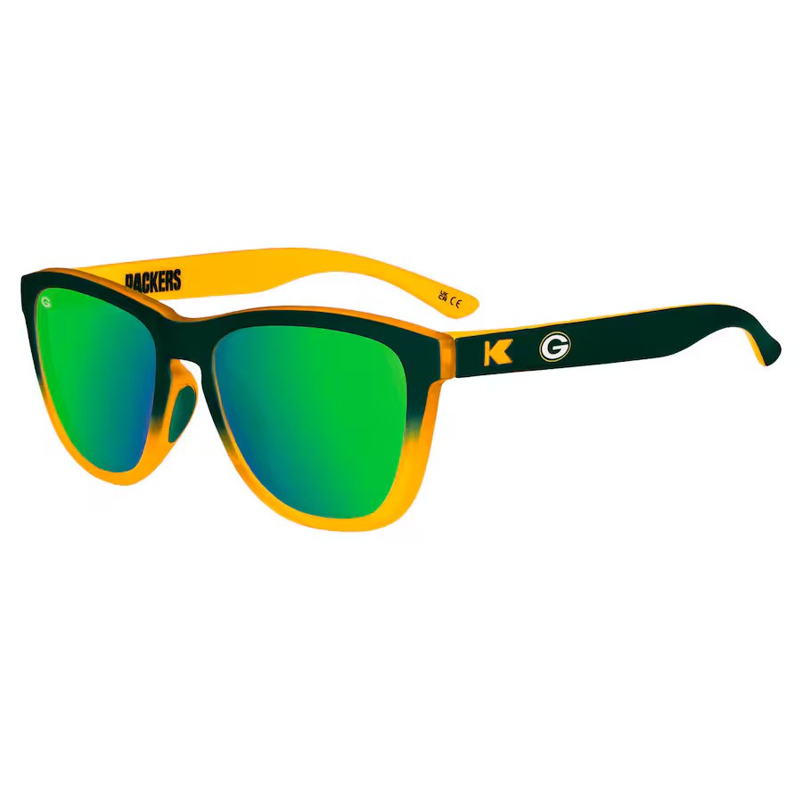 Green Bay Packers Knockaround Premiums Sport Sunglasses - UKASSNI