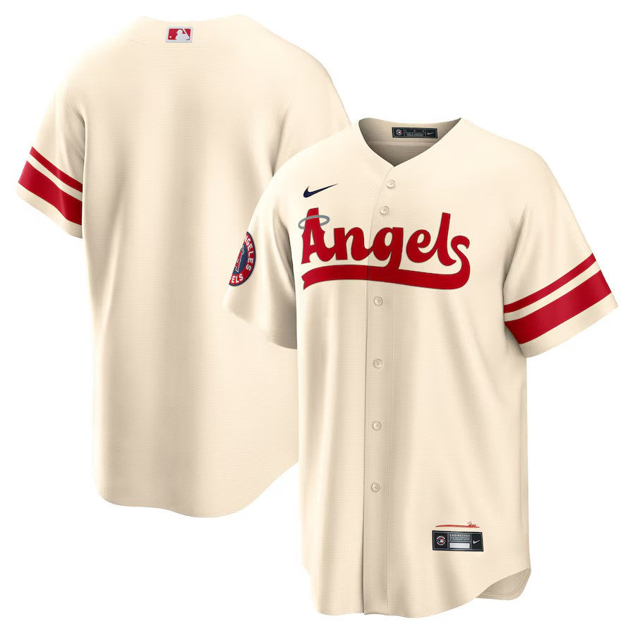 Los Angeles Angels Nike City Connect Replica Team Jersey - Cream - UKASSNI