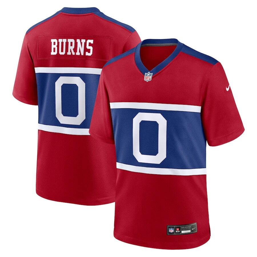 Brian Burns New York Giants Nike Alternate Player Game Jersey - Century Red - UKASSNI