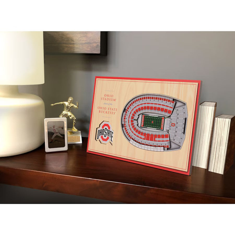 Ohio State Buckeyes 14'' x 10.5'' 3D StadiumViews Desktop Display - UKASSNI