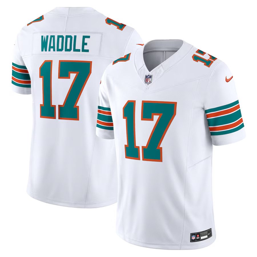 Jaylen Waddle Miami Dolphins Nike Vapor F.U.S.E. Limited Jersey - White - UKASSNI