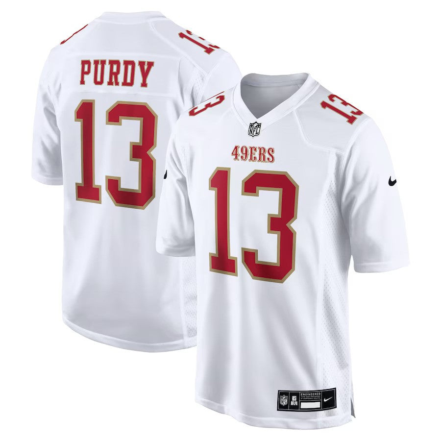 Brock Purdy San Francisco 49ers Nike Fashion Game Jersey - Tundra White - UKASSNI