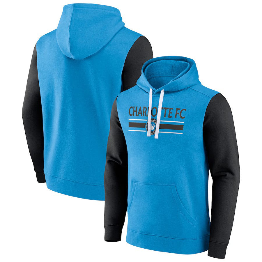 Charlotte FC Fanatics To Victory Pullover Hoodie - Blue - UKASSNI