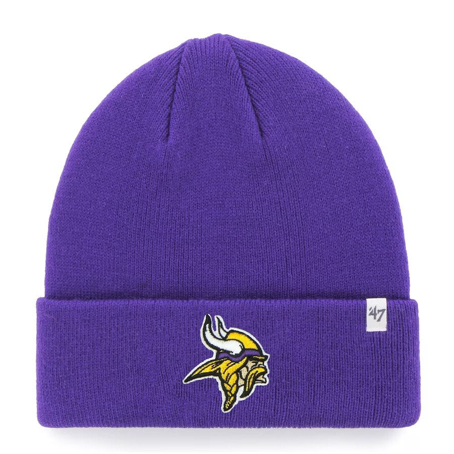 Minnesota Vikings '47 Primary Basic Cuffed Knit Hat - Purple - UKASSNI
