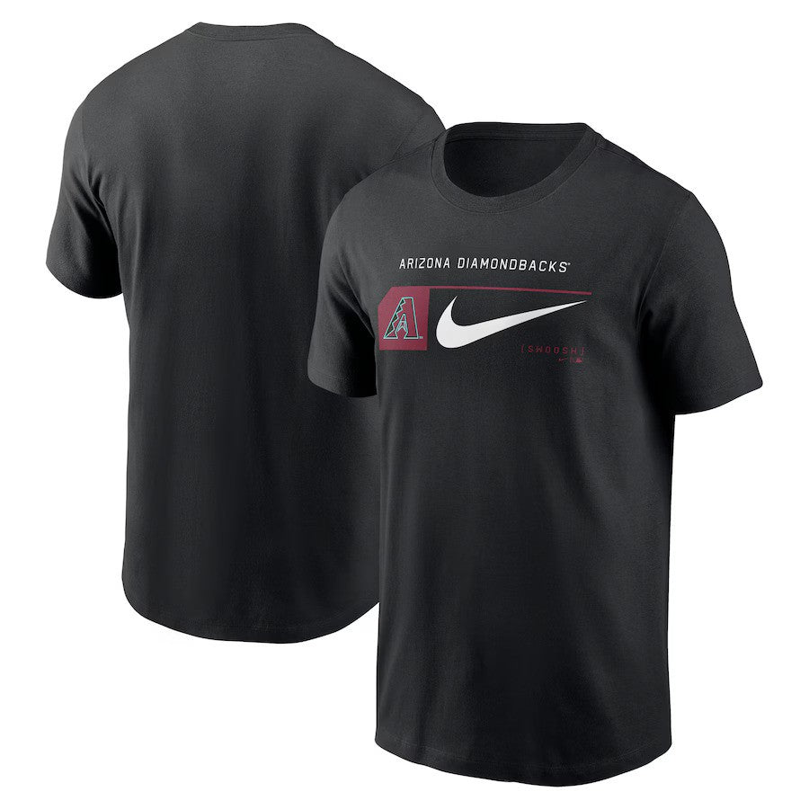 Arizona Diamondbacks Nike Team Swoosh Lockup T-Shirt - Black - UKASSNI