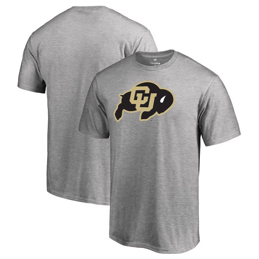 Colorado Buffaloes Fanatics Branded Primary Team Logo T-Shirt - Ash - UKASSNI