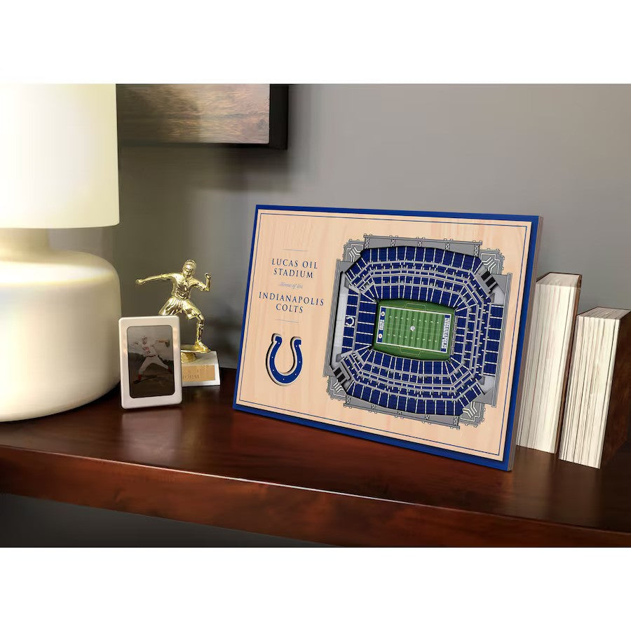 Indianapolis Colts 14'' x 10.5'' 3D StadiumViews Desktop Display - UKASSNI