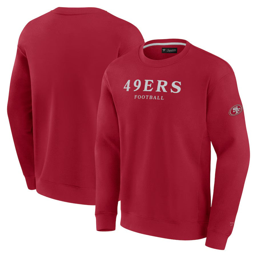 San Francisco 49ers Fanatics Unisex Elements Unlimited Fleece Pullover Sweatshirt - Scarlet - UKASSNI